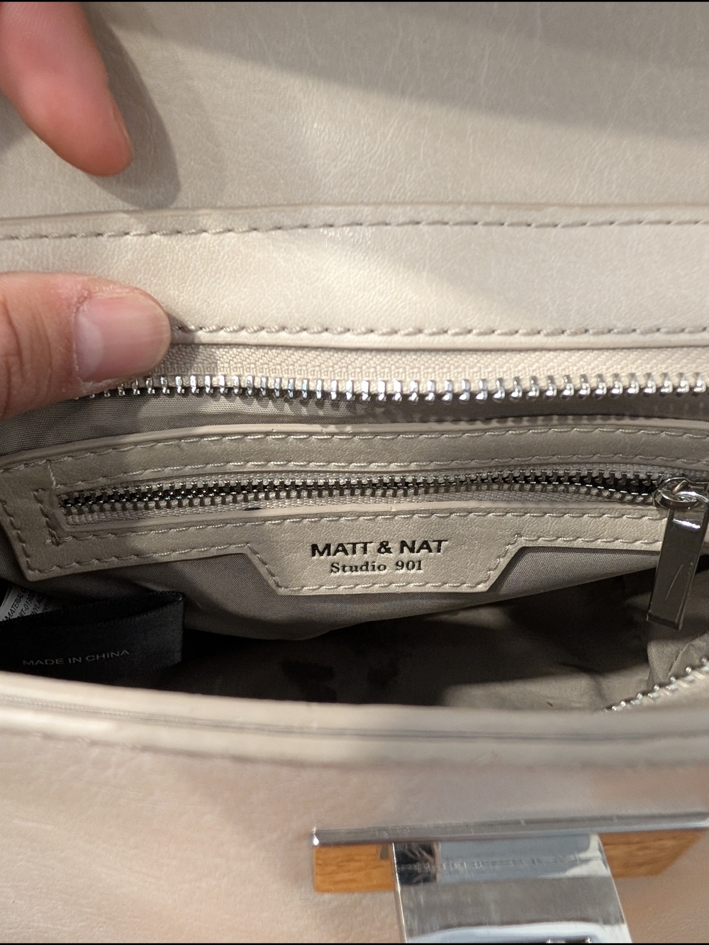 Matt & Nat TIEN Vegan Crossbody Bag - Cream/Beige - Picture 9 of 16